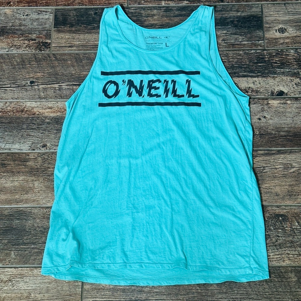 O'Neill - Teal Premium Tank Top Front Logo - L  Large - Oneill